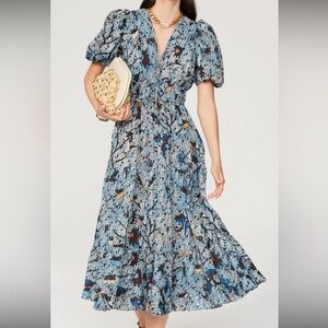 Ulla Johnson Thelma Floral-Print Midi Dress